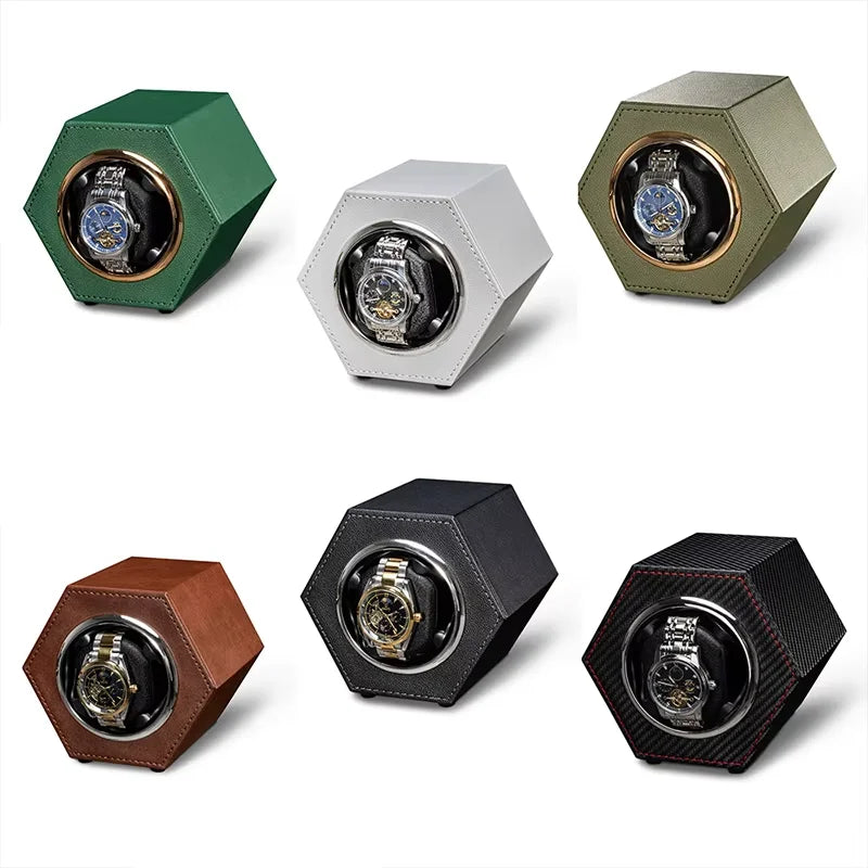 IBBETON New Mini Single Watch Box with Two Mode Control and TYPE-C Interface Automatic Rotating Watch Box